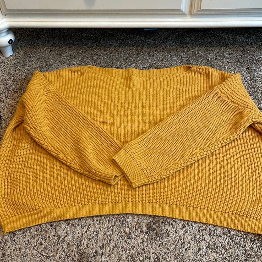 Woman’s Oversized Off the Shoulder Sweater